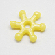 Mixed Color Frosted Acrylic Snowflake Beads X-MACR-S686-M-2