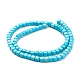 Kunsttürkisfarbenen Perlen TURQ-F016-01-2