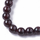 Bracelets de perles de mala de grenat naturel BJEW-S140-10-4