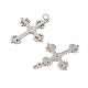 Латунные микро проложить кубического циркония подвески KK-L223-007P-2