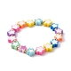 Bracelets en perles de pâte polymère faites main BJEW-JB06560-3