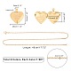 Unicraftale bricolage kits de fabrication de colliers pendentifs sur le thème de la Saint-Valentin DIY-UN0002-06-4