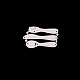 炭素鋼カッティングダイステンシル  DIYスクラップブッキング/フォトアルバム用  装飾的なエンボス印刷紙のカード  ナイフとフォークとスプーン  マットプラチナカラー  3.1x4.6cm DIY-F032-38-3