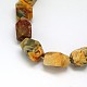 Polyhedron Natural Crazy Agate Bead Strands G-M233-09-1