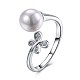 Модные женские латунные кольца для манжеты RJEW-BB27527-1