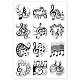 GLOBLELAND Music Note Clear Stamps Melody Sheet Music Staff Silicone Clear Stamp Seals for Cards Making DIY Scrapbooking Photo Journal Album Decoration DIY-WH0167-56-982-8