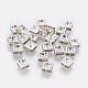 Brass Rhinestone Spacer Beads RB-A013-6x6-13S-NF-1