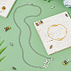 PandaHall 100 Sets Round Brass Magnetic Clasps for Bracelet Necklace Making KK-PH0026-07M-5