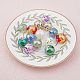 Superfindings 14 pièces 7 couleurs ab couleur transparent craquelé acrylique perles rondes OACR-FH0001-049-4