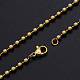 Unisex 304 Stainless Steel Ball Chain Necklaces NJEW-T012-05-56-G-1