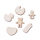 Baby Theme Wooden Cabochons WOOD-I003-07-1