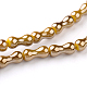 Chapelets de perles en verre électroplaqué EGLA-UK0003-05G-1
