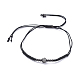 Nylon regolabile bracciali intrecciati cavo di perline BJEW-JB05014-2