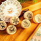 6pcs 6 styles de timbres en bois sur le thème de Noël SCRA-PW0007-91-4