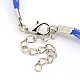 Handmade Dichroic Glass Pendant Necklaces NJEW-JN00759-4