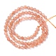 Chapelets de perles de sunstone naturelle naturelles G-K315-B02-A-4
