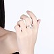 Модные женские латунные кольца для манжеты RJEW-BB27525-1-2