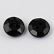 Botones redondos planos del diamante artificial de acrílico de Taiwán de 2-agujero BUTT-F015-10mm-01-2