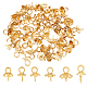 Unicraftale 60 pièces 6 style 304 tasse en acier inoxydable perle cheville bails broche pendentifs STAS-UN0046-21G-1