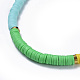 Handmade Polymer Clay Heishi Beaded Necklaces NJEW-JN02450-2