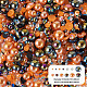 Cabochons demi-ronds en plastique ABS&nbsp;FIND-TAC0038-08B-4