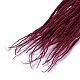 スプリングツイストかぎ針編み編み  合成編組ヘアエクステンション  耐熱高温繊維  長い＆縮毛  ブルゴーニュ  16インチ（40.64cm） OHAR-G006-01-3
