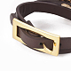 Imitation bracelets d'enveloppe de cuir BJEW-G620-E02-3