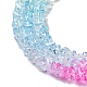 Прозрачные стеклянные бусины GLAA-H023-03K-4