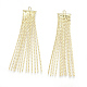 Brass Coreana Chain Tassel Pendants KK-S348-171-1