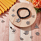 Sunnyclue 1 caja de dijes de nudos de acero inoxidable a granel para objetos artesanales hechos a mano STAS-SC0005-12-4