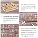 PandaHall 30 Styles Wooden Letters DJEW-WH0015-35-6