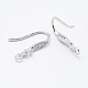 925 Sterling Silver Micro Pave Cubic Zirconia Earring Hooks STER-L054-29-3