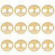 OLYCRAFT 16pcs Tree of Life Stickers 35mm Geometry Orgone Pyramid Sticker Self Adhesive Golden Brass Stickers Energy Tower Material for Scrapbooks DIY Resin Crafts Phone & Water Bottle Decoration DIY-OC0002-52-1