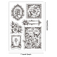 GLOBLELAND Retro Rose Border Clear Stamps for Cards Making Vintage Lace Border Silicone Clear Stamp Seals Transparent Stamps for DIY Scrapbooking Photo Album Journal Home Decoration DIY-WH0448-0387-6