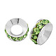 Brass Rhinestone Spacer Beads RB-A020-9mm-07S-1