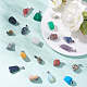 Natural & Synthetic Mixed Gemstone Pendants G-Q996-M-2