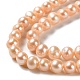 Fili di perle di perle d'acqua dolce coltivate naturali PEAR-E018-27-3