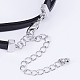 PU Leather Cord Choker Necklaces NJEW-H477-05-5