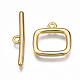 Brass Toggle Clasps KK-T063-100G-NF-2