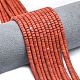 Natürliche rote Jaspis Perlen Stränge&nbsp;G-P575-B22-4x2mm-1