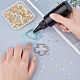 OLYCRAFT 2160PCS Feather Themed Resin Filler 5-Style Mini Alloy Epoxy Resin Supplies Gold & Silver Filling Accessories for Resin Jewelry Making – 5 Sizes MRMJ-OC0001-42-5