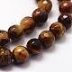 Faceted Natural Tiger Eye Beads Strands G-F364-04-8mm-3