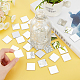 PandaHall 200 Pieces Mini Size Square Mirror Adhesive Small Square Mirror Craft Mirror Tiles for Crafts and DIY Projects Supplies Home Decoration DIY-PH0005-91-6