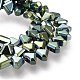 Electroplate Non-Magnetic Synthetic Hematite Beads Strands G-M359-01A-1