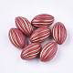 Oval Plating Acrylic Beads PACR-Q102-128E-1