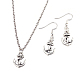 Zinc Alloy Anchor Jewelry Sets SJEW-BB16599-1