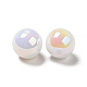 Placage uv perles acryliques irisées arc-en-ciel opaques SACR-A001-03C-2