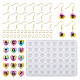 Stampi in silicone con ciondolo lettera a~z fai da te DIY-TA0005-63A-1