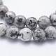 Brins de perles de larvikite naturelles G-E443-A17-3