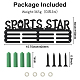Sports Star Theme Iron Medal Hanger Holder Display Wall Rack ODIS-WH0021-472-2
